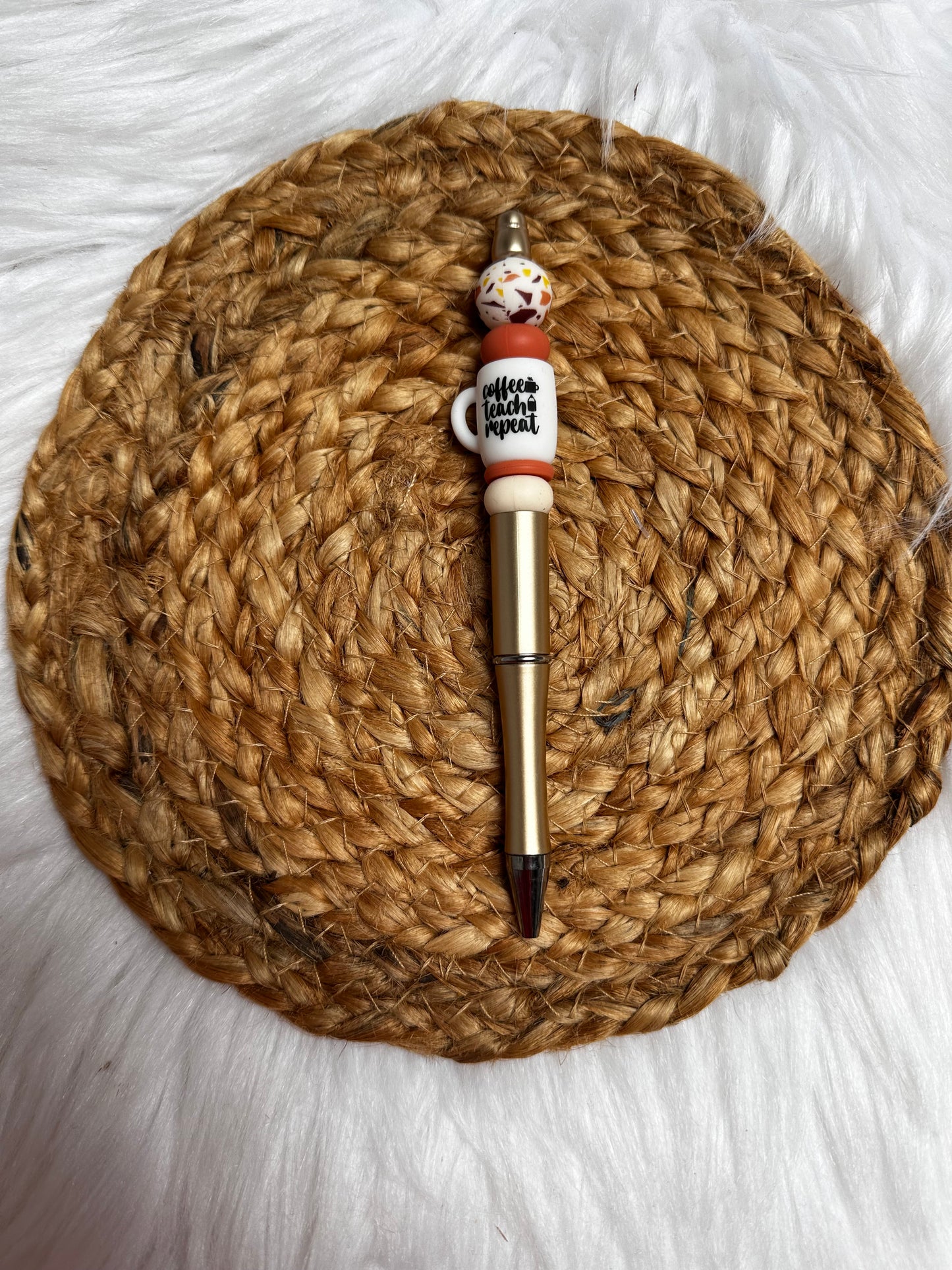 Pen/potlood - coffee teach repeat terrazzo