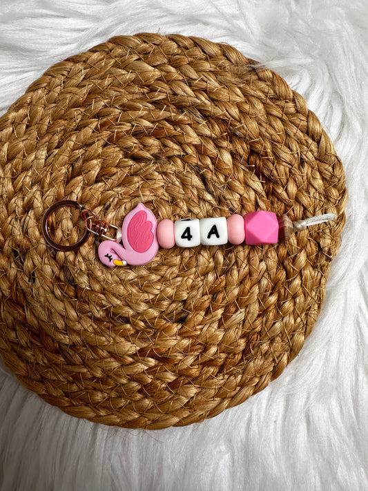 Sleutelhanger - roze flamingo