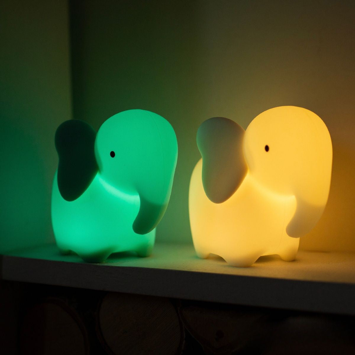 Nachtlamp - olifant wit