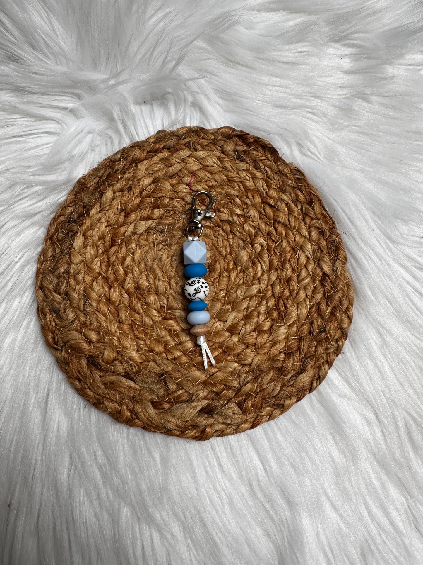 Sleutelhanger muziek blauw