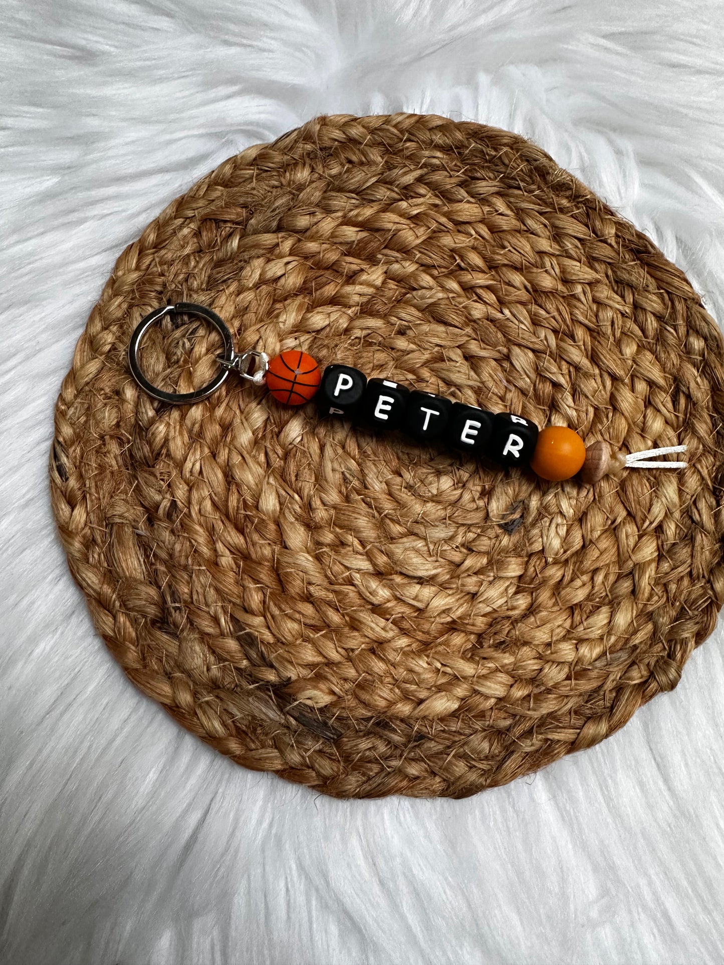 Naamsleutelhanger basket