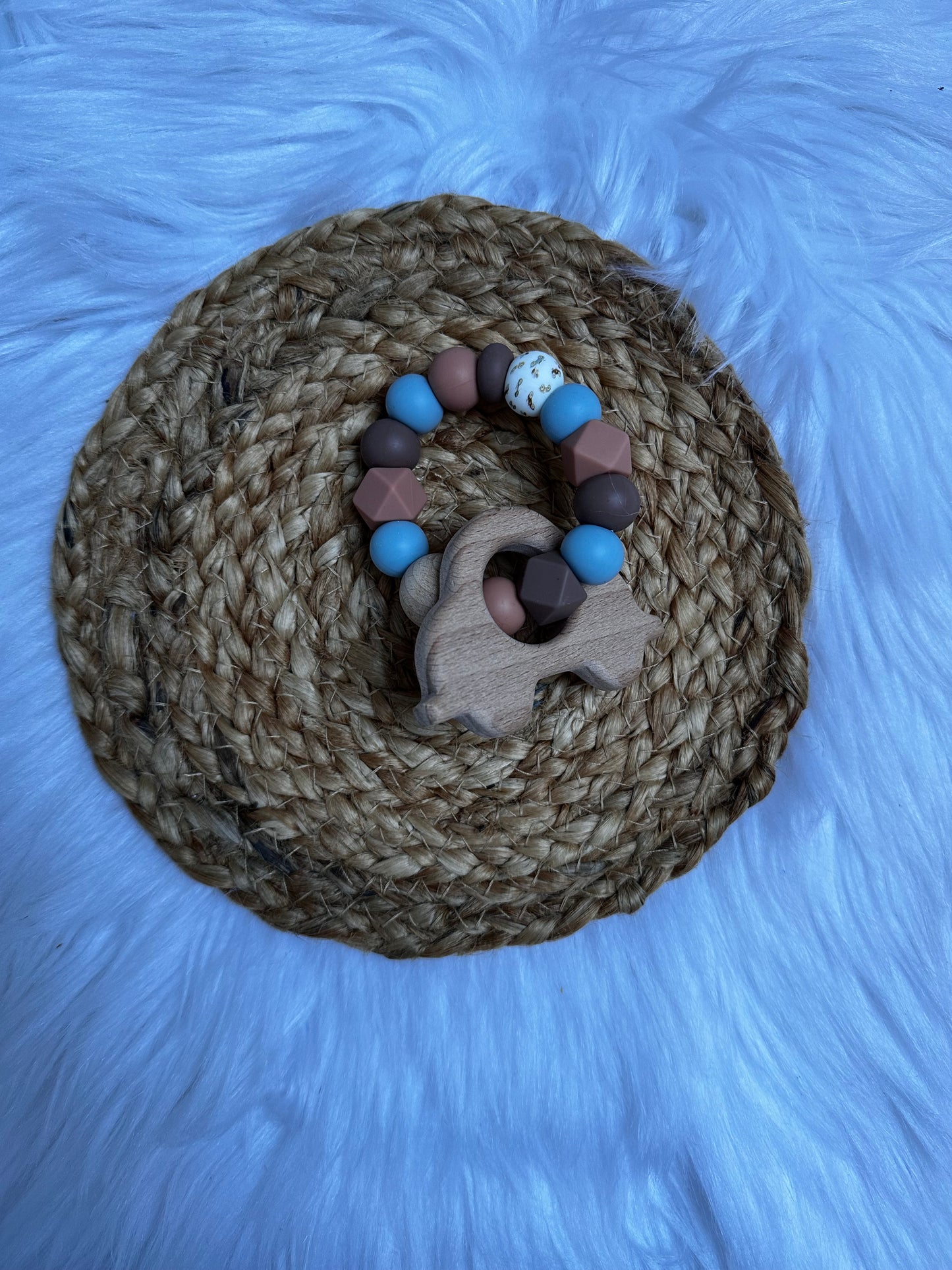 Bijtring klein - hout figuur