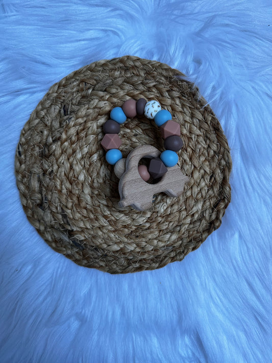 Bijtring klein - hout figuur