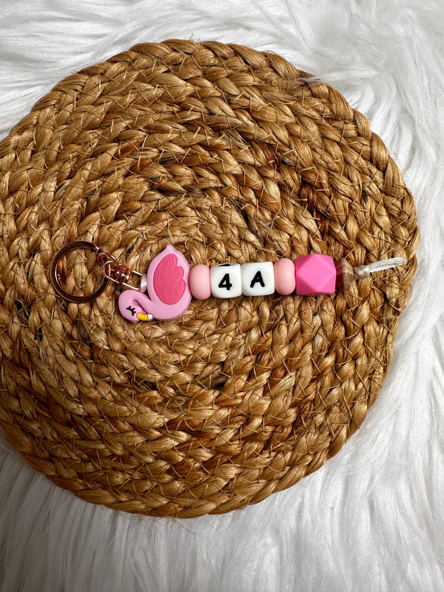Sleutelhanger - roze flamingo