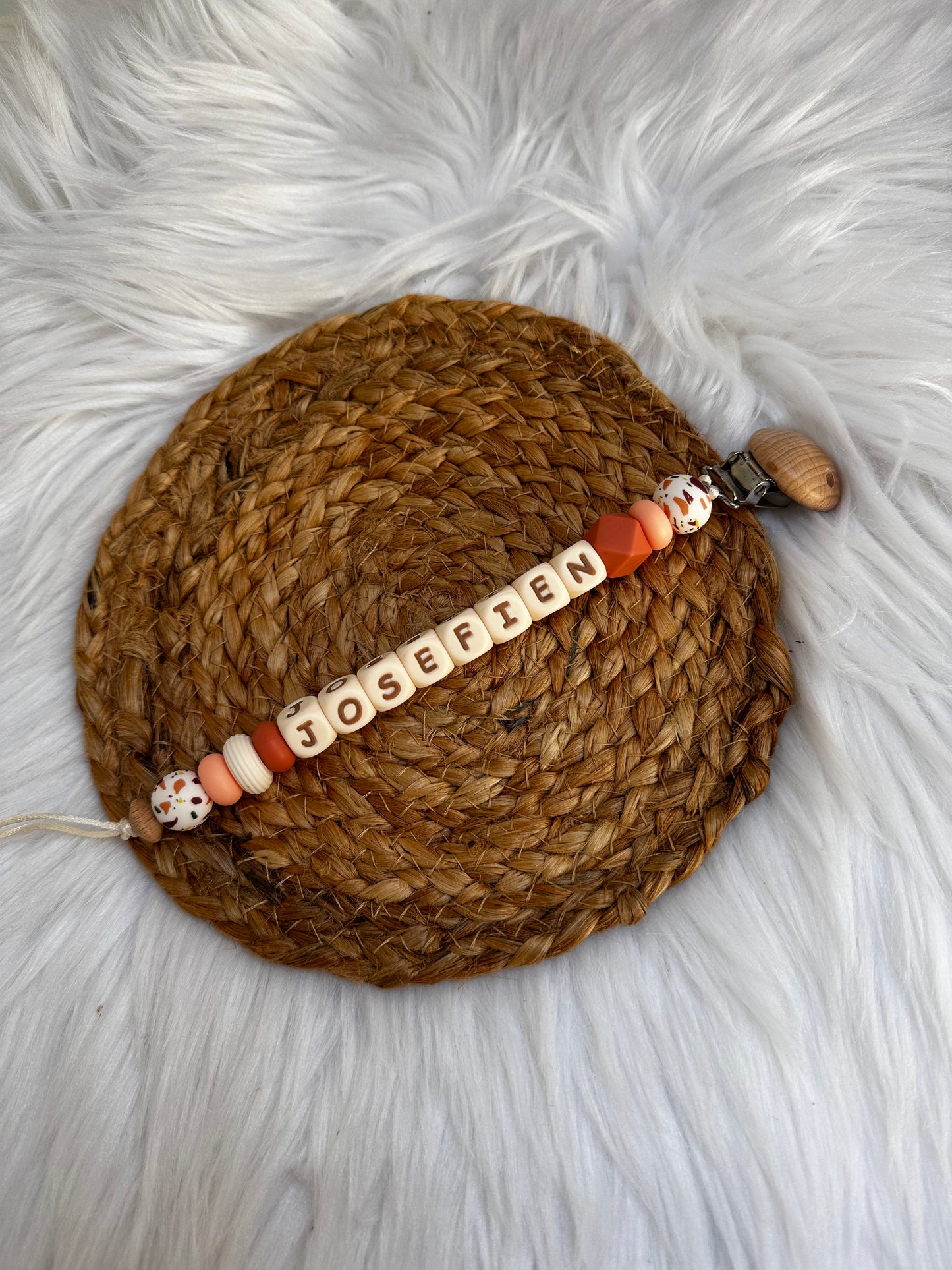 Fopspeenkoord orange terrazzo