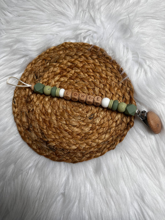 Speenkoord marble green