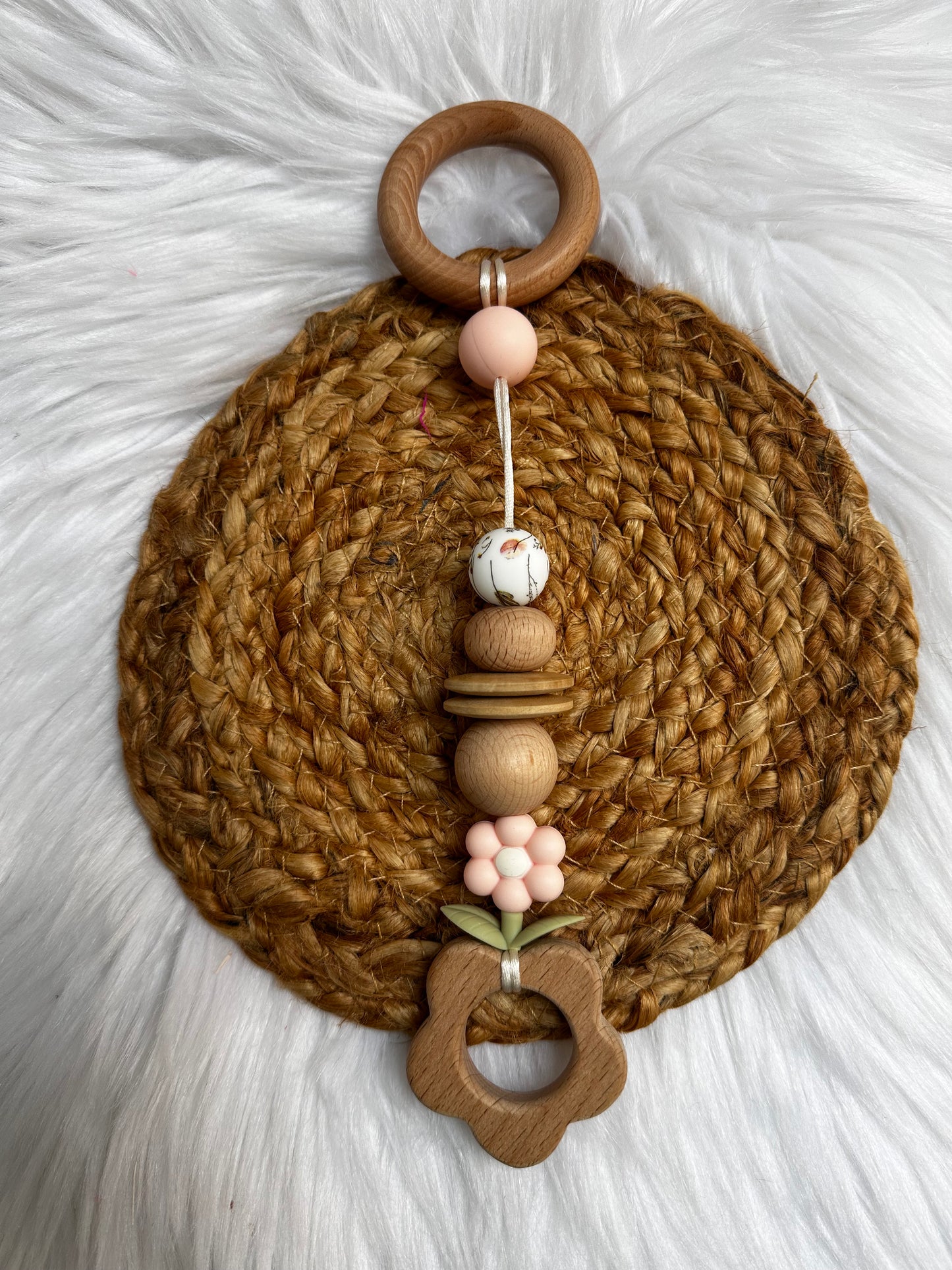 Baby gym hanger - houten bloem
