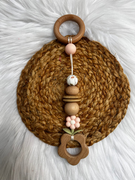 Baby gym hanger - houten bloem