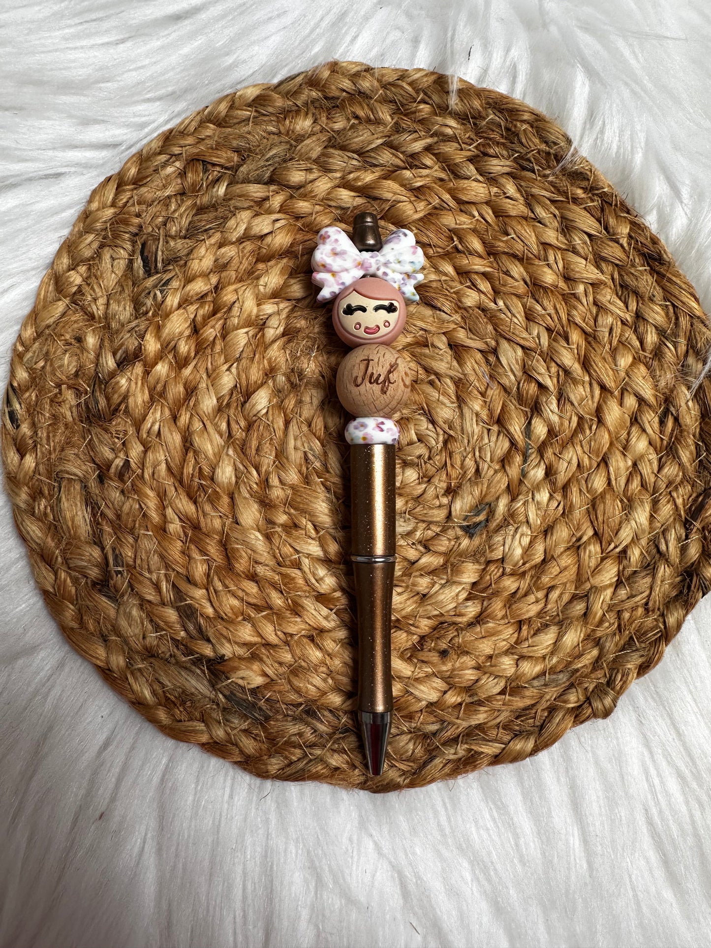 Pen/potlood popje van geluk blossom