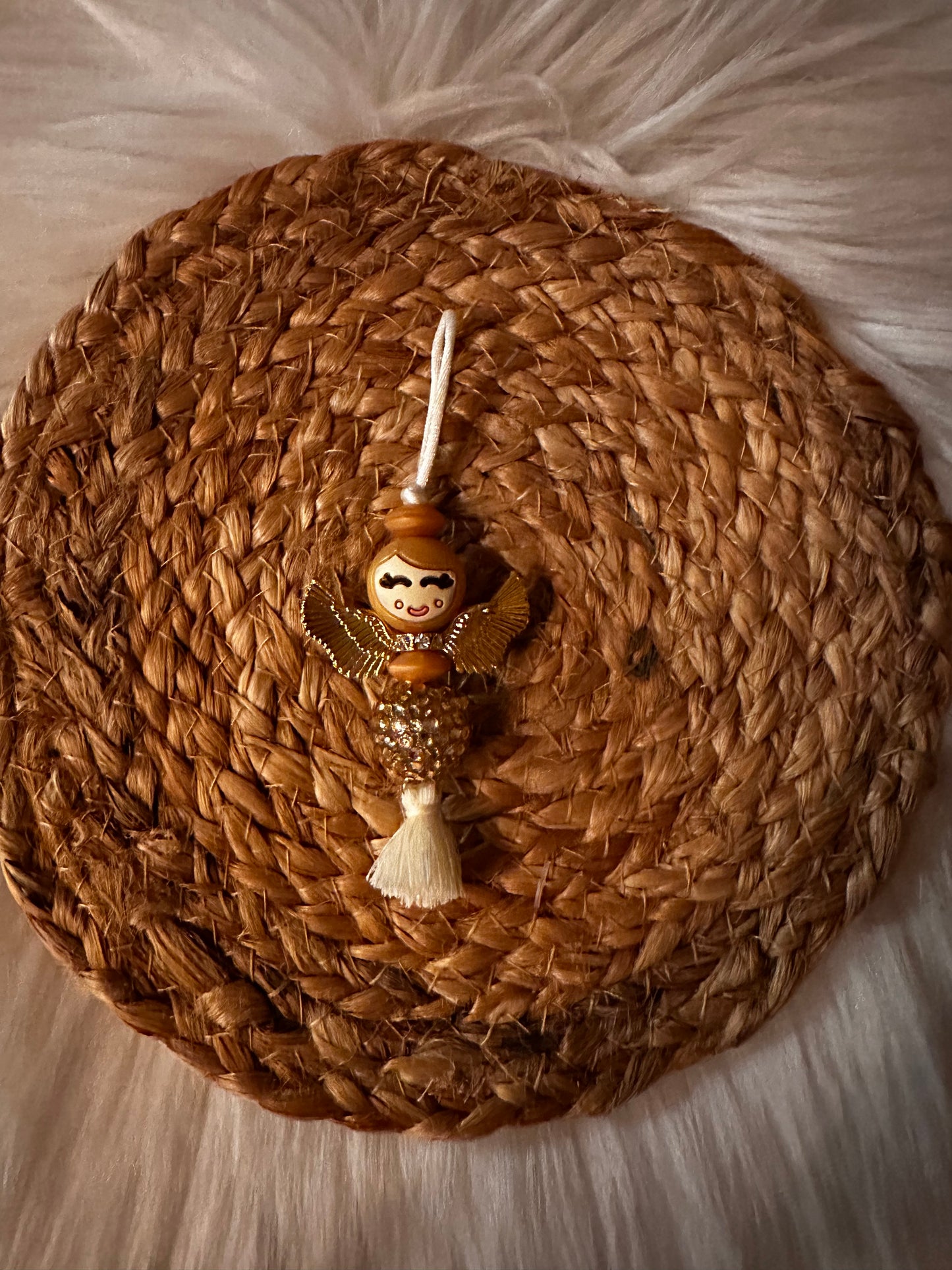 Kerstboomhanger gouden engel